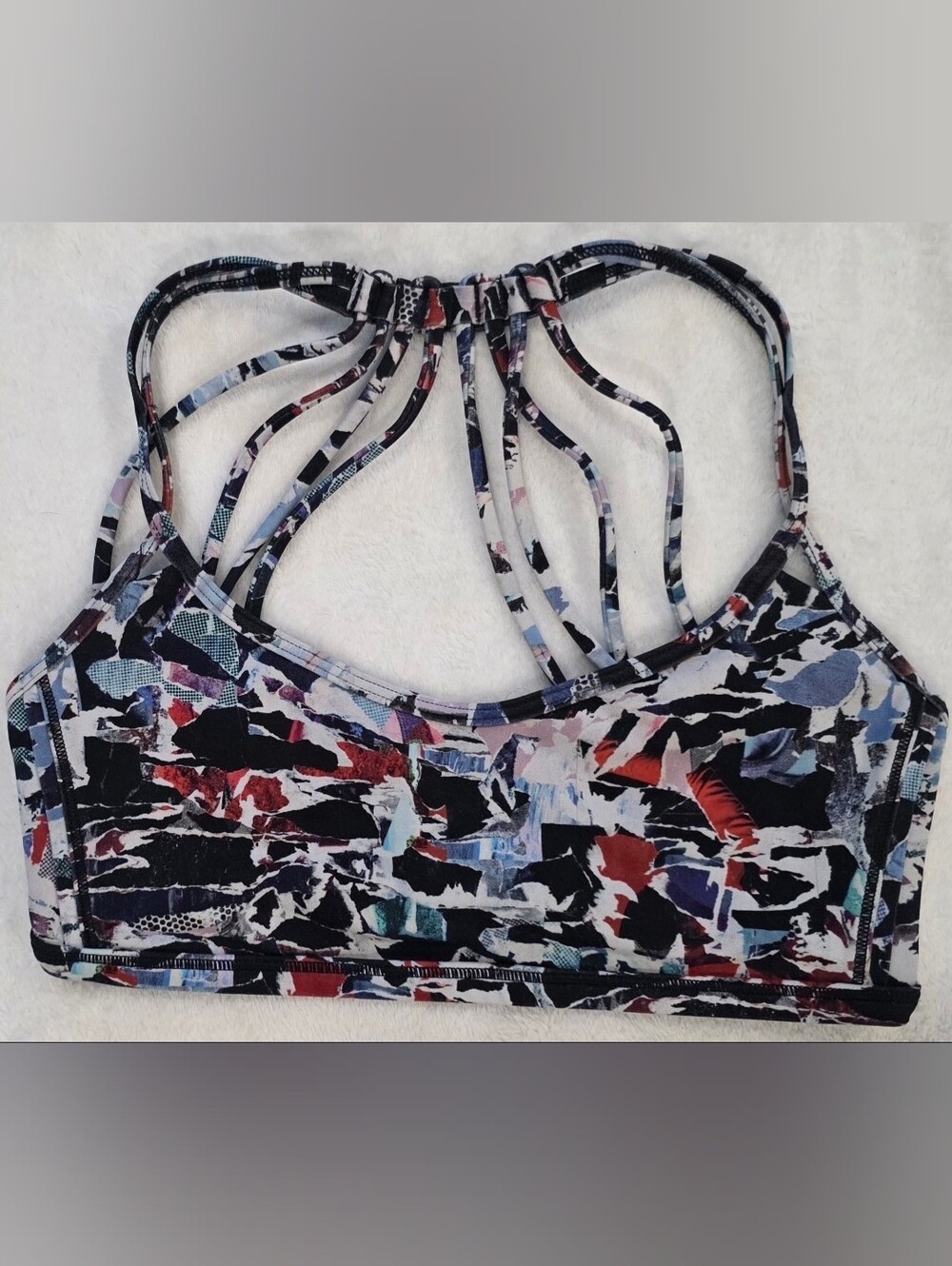 Lululemon Free To Be Wild Sports Bra Size 4 Pop Cut Boom Juice